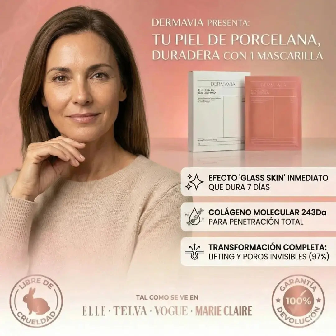 Dermavia™ Bio-Collagen Mask — Piel de Cristal Mientras Duermes